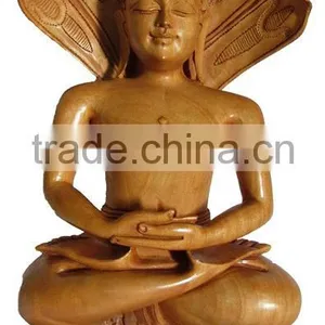 Decoration Buddha Wood Carving thumbnail-1