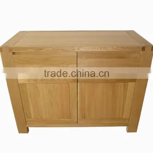 2 Doors 2 Drawer Solid Wood Shoes Cabinet thumbnail-2
