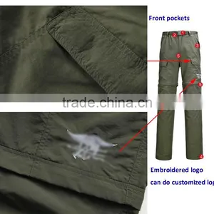 Slim Soft Comfortable Outdoor Quick Dry 100% Nylon Mens Long Sleeves Casual Pants Shirts thumbnail-5