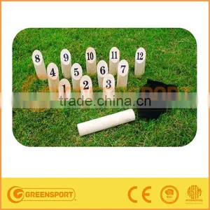 Wooden Number Kubb Game Set thumbnail-1