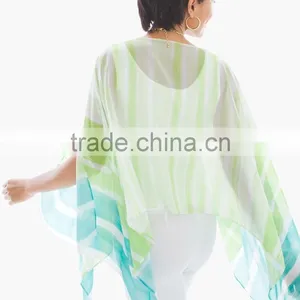 Women's New Arrived Summer Sheer Chiffon Poncho thumbnail-2