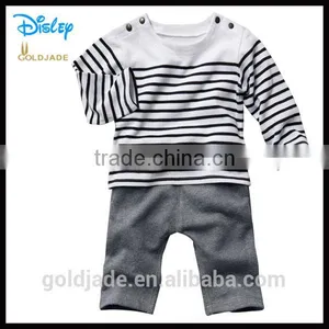 Custom Stripe Baby Clothing Sets thumbnail-1