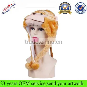 Warm Winter Long Eared Animal Hat Scarf Gloves Faux Fur Animal Hat Winter Animal Hat IN STOCK thumbnail-1