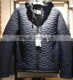 New Style Jacket With Hoody Fashion Winter Quilted Man Jacket Stocklots thumbnail-1