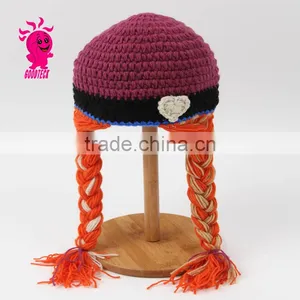 2015 Hot Sale Hand Hook Baby Wool Hats, Color Matching Hats thumbnail-3