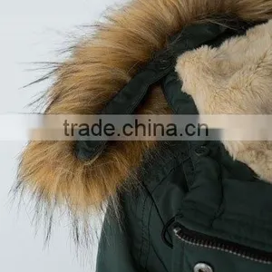 New Style Winter Wholesale Lady Coat With Big Fur Collar on h thumbnail-4