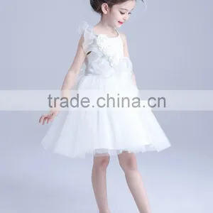 2017 White Rose Tulle Dress Women Kids Sequin Two Spaghetti Strap Dresses thumbnail-6