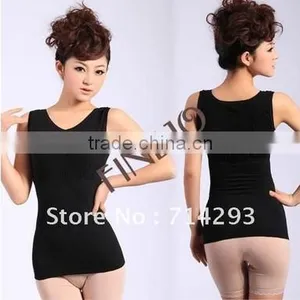 2014 Slimming Control Cotton Curve Model Body Shaper Firm Tummy Control Vest Shape Wear Waspie Plus Size 3857 thumbnail-1