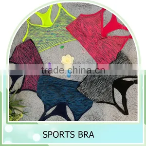 Satin Styling Sexy Women Fitness Gym Running Sports Bra Top thumbnail-1