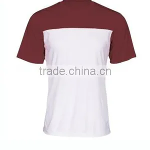 140gsm Jersey Men's Custom t Shirt With Double Color Pieces Stitching thumbnail-1