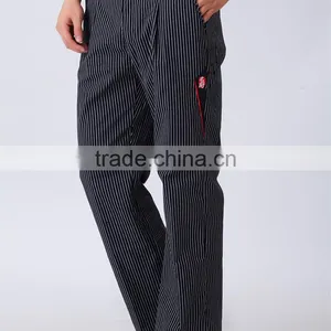 China Custom Made Good Quality Restaurant Work Uniform Chef Pants thumbnail-1