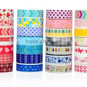 Different Patterns Washi Tape Customized Colors Adhesive Paper Tape 1.5cm*10m thumbnail-4