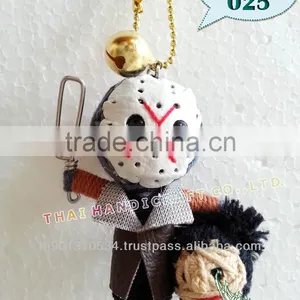 Handmade Keychains Keyrings Voodoo Doll String Accessories Bag Gifts thumbnail-1