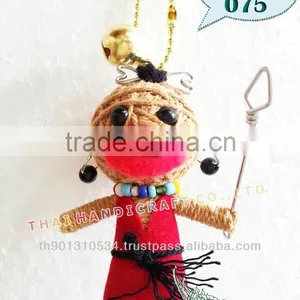 Handmade Keychains Keyrings Voodoo Doll String Accessories Bag Gifts thumbnail-1