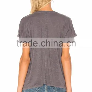 2018 Guangzhou Shandao Garment Manufacture Wholesale Summer Hot Style 160g 100% Cotton Short Sleeve O-Neck T Shirt Women thumbnail-3