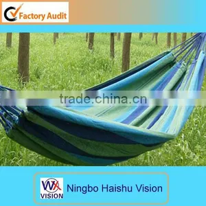 Outdoor Portable Fabric Hammock Stripe Hammock Canvas Hammock thumbnail-1