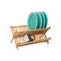 Bamboo Dish and Plate Rack Holder/Homex_FSC & BSCI thumbnail-2