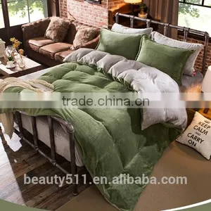 High Quality Colorful Winter Warm Flannel Bed Comforter Sheet BS484 thumbnail-6