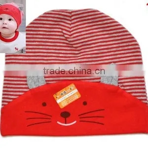 Cute Cartoon Cat 100%cotton Baby Children Hat thumbnail-2