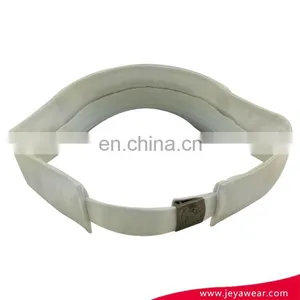 Custom "SINGHA" 3d Embroidy Logo Sun Visor Cap Pre-curved Bill Visor With Blue Trim thumbnail-4