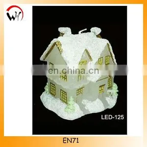 Christmas Candle With House Shape thumbnail-1