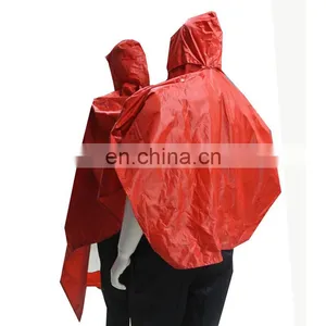 Adult Waterproof 190T Polyester With PVC PU Coating Rain Suit thumbnail-2
