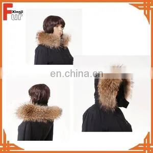 China Supplier Raccoon Fur Collar, Real Raccoon Fur thumbnail-1
