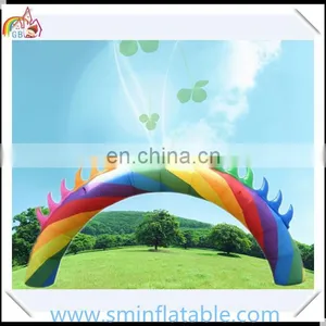 Colorful Inflatable Rainbow Arch, Inflatable Wedding Archway for Advertising,inflatable Entrance Door for Party Rental thumbnail-1