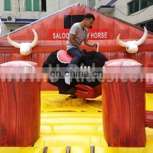 Big Body Inflatable Mechanical Rodeo Bull thumbnail-1