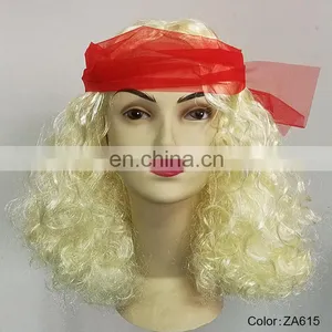 Carnival Hippie Women Blond Wigs P-W239 thumbnail-1