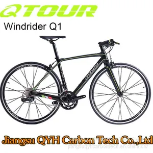 QTOUR Carbon Road Bicycle 700C Full Carbon Fiber Road Bicycle V Brake Aero Road Bicycle thumbnail-5