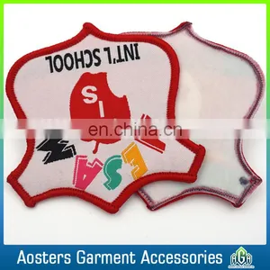 Fashion Iron on Fabric Patches Name Patches School Badge thumbnail-1
