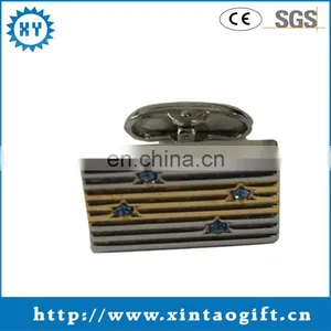 Best Selling 2017 Customized Metal Cufflink Unique Cuffinks Crystal thumbnail-1