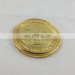 Delicate Gold Plated Metal Coin, Custom Souvenir Metal Coin thumbnail-6
