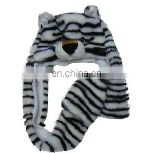 White Strip Tiger Cap thumbnail-1