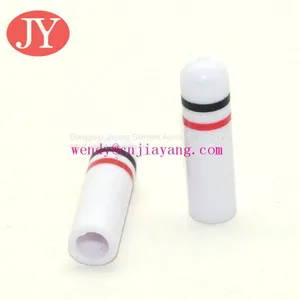 Jiayang White Color Silicone Lace Lock Aglets Tips Cord End thumbnail-1