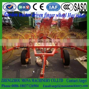 2016 New Design Rotary Finger Wheel Lawn Mower Hay Rake/hayrakes for Sales thumbnail-5