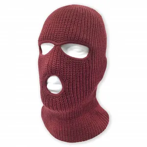 Custom Wholesale Balaclava Face Protection Outdoor 3 Hole Face Ski Mask w Flap thumbnail-4