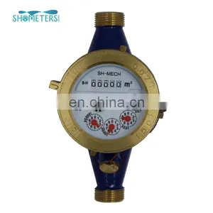 China Supply Multi Jet dn 20 Brass Water Flow Meter With Water Meter Pulse Sensor thumbnail-7