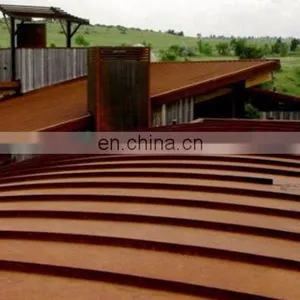 Corten Steel Outdoor Decoration for Villa Residence Buildings thumbnail-6
