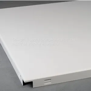 Aluminum Gusset Integrated Ceiling Peach Wood Grain Exhibition Center thumbnail-1