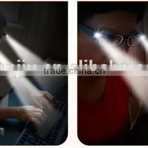 Ultra Bright Dual LED Lighted Up Map Book Readers Reading Black Full Frame Eye Glasses Eyeglass Spectacle Diopter Magnifier Ligh thumbnail-2