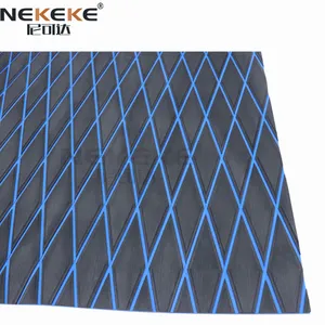 NEKEKE 70*190*0.6 cm Black + Blue + Diamond on Surface Boat Yacht Marine EVA Deck Foam Sheet Composite Outdoor Decking thumbnail-1