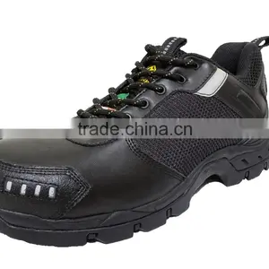 High Quality Brand Low Cut Black Steel Leather Industrial Safety Shoe thumbnail-6