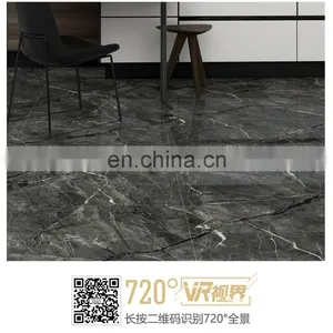 New Age Infinite Connect Design Black Color Nature Marble Looks Like a Whole Piece Big Size Marble Floor Tile thumbnail-5