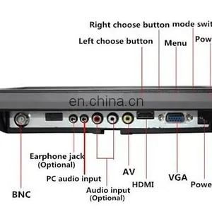 10 Inch Desktop TFT LCD Monitor HD 1024*768 Multi CCTV TouchScreen Monitor thumbnail-5