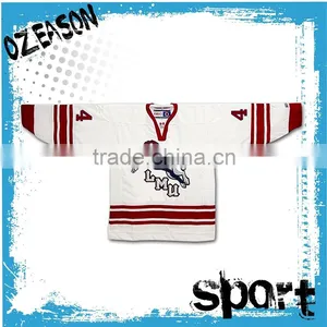 Custom White Ice Hockey Jersey for Ice Hockey Team thumbnail-5