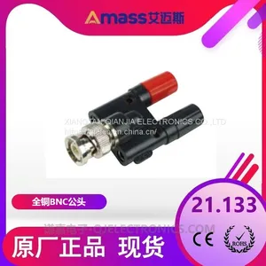 BNC Male With 2*4mm Stackable Binding Post 21.133 BNC Male Plug thumbnail-1