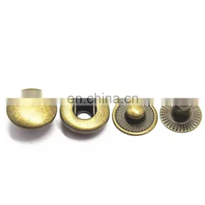Custom 15mm Brass Spring Snap Clip Button for Leather, Jeans thumbnail-3