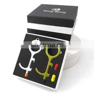 Multi-Tool Phone Stents Hands Free Touchless No Touch Screen Stylus Door Opener Keychain With Bottle Opener thumbnail-2